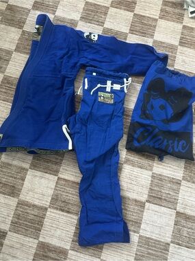 Inverted Gear Royal Blue Jiu-Jitsu Gi Pants with Matching Bag